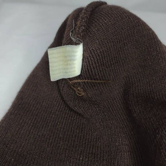 Adult Unisex Dark Matter Coffee Logo Embroidered Beanie Hat Brown - Picture 6 of 7